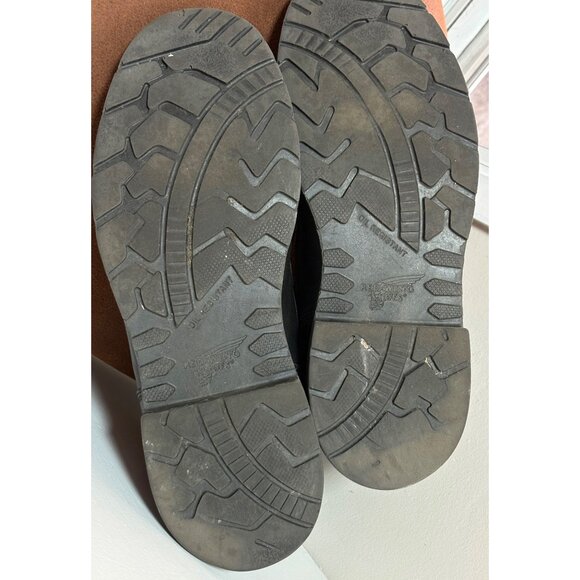 RED WING MENS WORK BLACK BOOTS LACE UP LEATHER SOFT TOE SIZE 13 D OIL RESISTANT - Picture 8 of 12